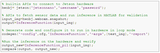 Jetson שימוש ב-APIs 
